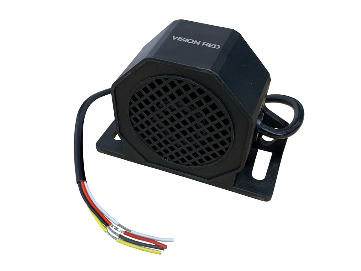 Redpart 12-36V MULTI TONE 107dB REVERSING ALARM WHITE NOISE/BEEPING/STANDARD 4 WIRE