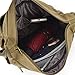 Fabuxry Light Weight Canvas Shoulder Bag for Women Messenger Handbags Cross Body Multi Zipper Pockets Bag (Grey)