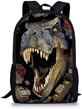 Cute Cat Dog Animal Blue School Backpack For Boys Girls School Book Bags