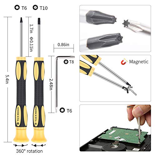 image for SOKER Triwing Screwdriver for Nintendo, 17pcs Professional Screwdriver