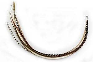7"-10" Warm Mix Genuine Long Thin Feathers for Hair Extension 7 Feathers