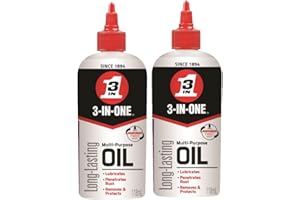 3-in-ONE Multi-Purpose Oil with Marksman Twist Spout, Precision Lubrication of Moving Parts and Pivot Points, 118 mL Bottles,