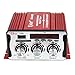 Kinter MA-600 2-Channel Output Digital Power Mini Amplifier AMP with Remote Control + 3A Power Supply + Tera Cloth for FM USB SD CD DVD MP3 Players