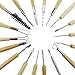 DYWISHKEY 4 Styles Shelf Pins Kit, Nickel Plated Shelf Bracket Pegs Cabinet Furniture Shelf Pins Support for Shelf Holes on Cabinets, Bookshelf, Gardenshelf, Table and Chair Corner, 136PCS