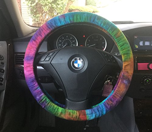 Flannel Handmade Tie-Dye Cotton Steering Wheel Cover