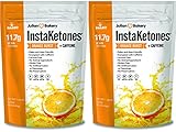 InstaKetones® 11.7g GoBHB® Per Scoop +Organic Caffeine (Orange Burst) (2 Pack) (+Caffeine) (60 Servings) Exogenous Ketones