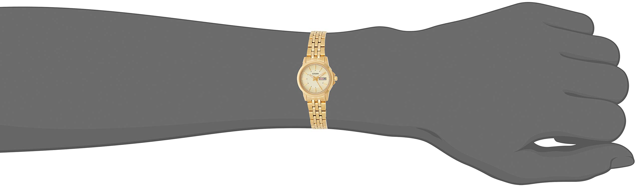 Citizen Quartz Womens Watch, Stainless Steel, Classic, Gold-Tone (Model: EQ0603-59P)