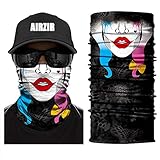 Airzir Outdoor Face Mask, Breathable Seamless Tube Dust-proof Windproof UV Protection Motorcycle Bicycle ATV Face Mask for Motorcycling Cycling Hiking Camping Climbing Fishing Hunting(Face-971)
