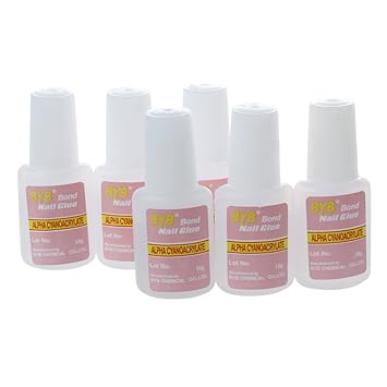 Sodialr 6 X Colle Glue Capsule Pour Faux Ongles Dcoration Nail Art Bijoux