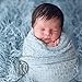 Newborn Photo Props Faux Fur 29.5x19.7inch Baby Photoshoot Props Decor Backdropsky Blue