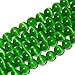 6mm Round Green Cat Eye Glass Beads Strand 15 Inch Jewelry Handmade DIY Beads