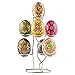 BestPysanky Silver Tone Metal Display Stand - Holds 7 Eggs Spheres 7.5 Inches Tall
