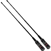 TWAYRDIO 15.4-Inch Whip Antenna, SMA Male Antenna, Dual Band 2m/70cm Handheld Radio Antenna Replacement for Yaesu Vertex VX-1