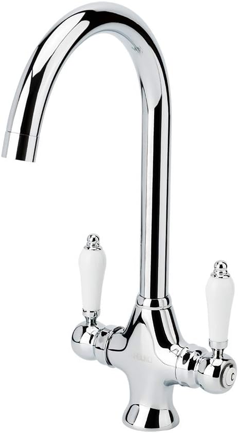New Stock Kitchen Faucet Washroom Sink Tap Double Lever Chrome/Brass Basin Mixer Tap Good Finish Stainless Saving Water Cloakroom tap