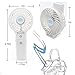 HandFan 5200mAh Mini Handheld Fan, 5-20 Working Hours Personal Fans, 3 Speeds Strong Airflow USB Small Desk Fan with Portable Rechargeable Foldable Feature, Gifts for Women/Mom/Her/Girl-Pink