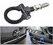 Yunan Racing Tow Towing Hook for Universal BMW European Car Auto Trailer Ring (Black)