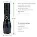 Zoomable Blue Light LED Flashlight, CrazyFire 1000 Lumens High Power Handheld LED Lantern Torch with 5 Modes Switch Function For Hiking Hunting Boating Fishing Home Using Outdoor Activities