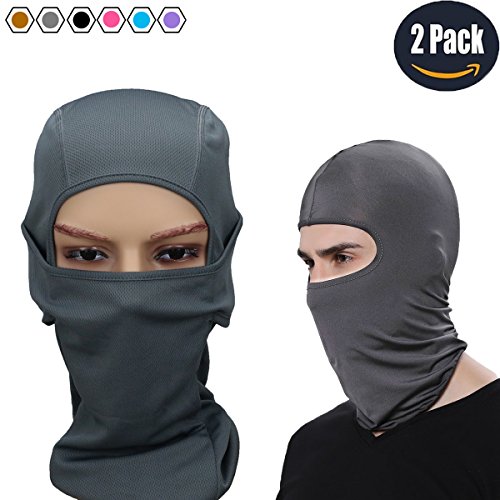 LEAGY Balaclava Sports Face Mask / Premium Balaclava Ski Mask - Motorcycle Balaclava - Stay Warm and Dry / Face Mask Sports Balaclava. Half Face Mask, Half Mask (Grey)