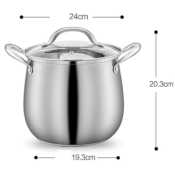 Amazon Com Eterly Soup Pot 304 Stainless Steel Double Bottom