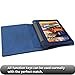 Lenovo Yoga Tab 3 8 Case - Infiland Folio Premium Leather Smart Stand Cover for 2015 Released Lenovo Yoga Tablet 3 8-Inch Tablet Only, Navy