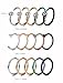 ORAZIO 23PCS 16-20G 316L Stainless Steel Nose Ring Hoop for Women Men L Shaped Nose Ring Seamless Segment Ring Nose Screw Stud Body Piercing Jewelry