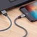 Xcords iPhone Charger Cable 3Pack 3FT Nylon Braided Lightning Charging Cord Compatible with iPhone X/ 8/ 8 Plus/ 7/ 7 Plus/ 6/ 6 Plus/ 6S/ 6S Plus/ SE/ 5S/ 5, iPad iPod and More (Black)