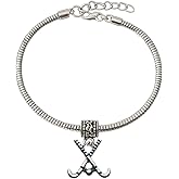 Field Hockey Charm Bracelet, Girls Field Hockey Jewelry, Gift for Field Hockey Players and Teams