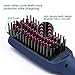 Hair Straightener Brush Ionic IEFEVIVI 2-in-1 Enhanced Straightening Brush Anti-Scald Feature Auto Temperature Lock and Auto-Off Function MCH Fast Heating Brush Straightener for Women Ceramic Blue