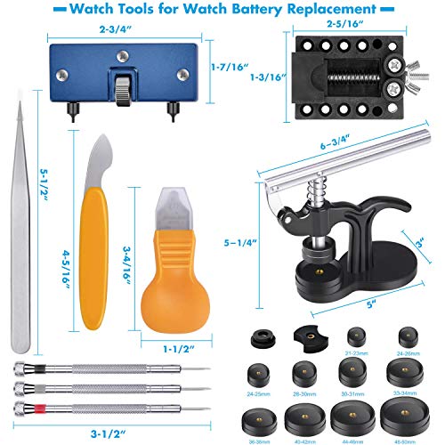image for Watch Repair Kit, Cridoz 181pcs Watch Tools Kit Including Watch Link R