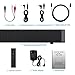Soundbar with Bluetooth Fiber Optics for TV, Optical Audio Wall Mounted 32 inch Wireless Sound Bar with Amplified Home Theatre Surround System, Remote Control