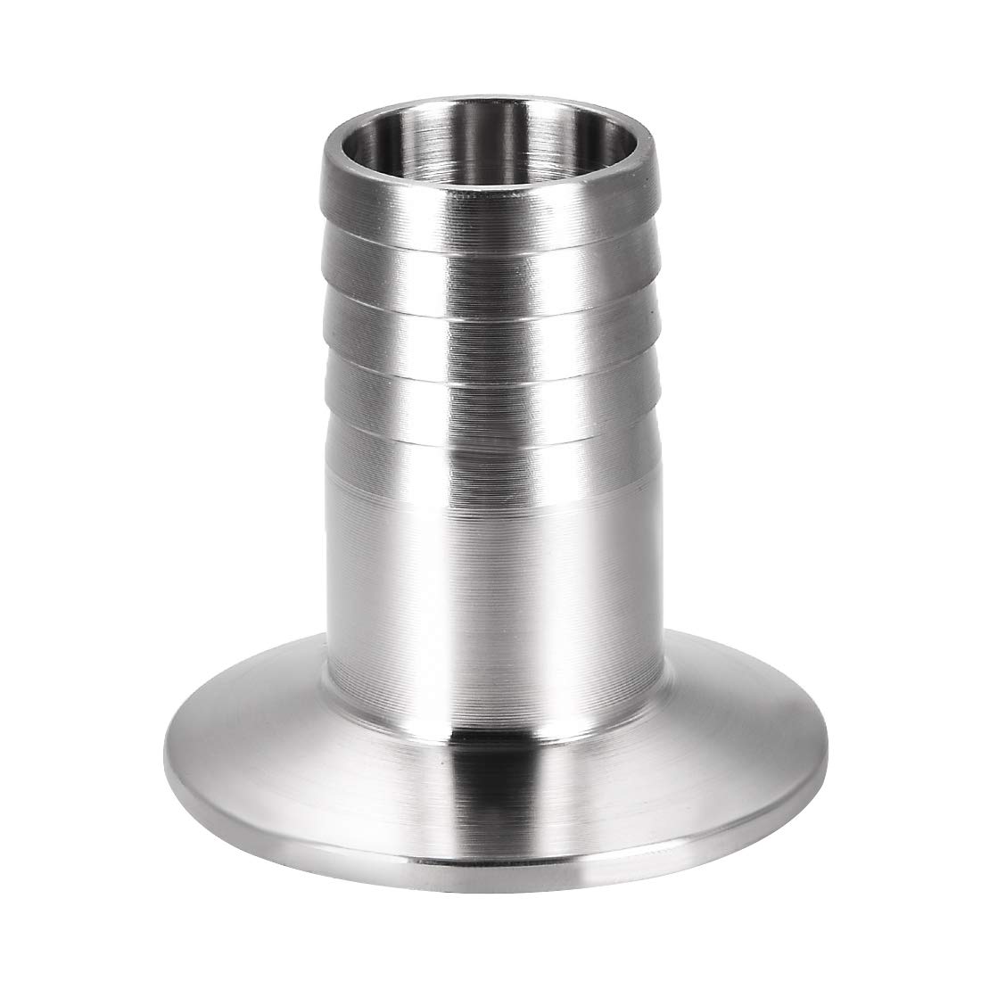 sourcing map Clamp Hose Adapter 1.988 Inch Flange to 1 Inch Hose Barb Fitting