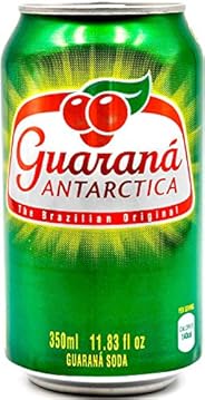 Guaraná Antarctica, The Brazilian Original Guaraná Soda, Regular, 11.83 fl oz (Pack of 12)