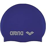 Arena Unisex Silicone Swim Cap for Adults, Training and Racing, 100% Silicone, Wrinkle-Free, Solids and Prints
