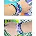 Mermaid Bracelet for Birthday Party Favors Christmas Gifts, Two-color Decorative Reversible Charm Sequins Slap Wristband Bracelet for Kids,Girls,Boys,Women (Purple-Blue, A(2 Pack))