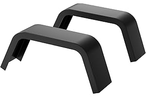 TackView Heavy Duty Trailer Fenders, 2-Pack for Single Axle 14"-16" Boat Trailers, 14 Gauge Steel, Black