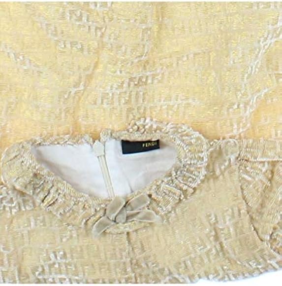 Amazon Co Jp Fendi Kd フェンディ ワンピース その他 キッズ ベージュxゴールド系x白系 総柄 18m 中古 服 ファッション小物