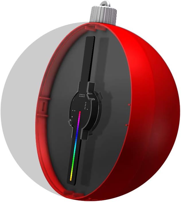 GIWOX Christmas Ball Ornaments for Xmas Tree,3D Holographic Xmas Theme Shatterproof Christmas Decorations Hanging Ball for Holiday Christmas Decoration, Big Tree Ornaments (4.7