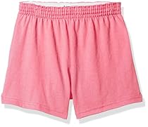 Soffe Little Girls' Yth Athltc Short V-n 50c/50p, Neon Pink, XS