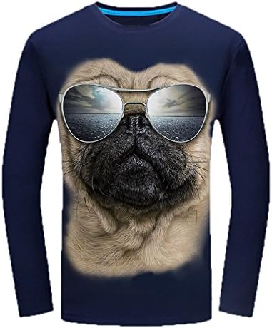 Women's 3d Hoodies Sweatshirts Harajuku Pullover Hoodie With Big Pockets Navy Blue Asian Size 3XL