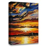 Canvas Wall Art Vintage Oil Painting Canvas Prints Home Artwork Decoration for Living Room,Bedroom - 12x18 inches