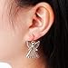 Silver Gold Two Tone Angel Dangle Earrings For Women Girls Christmas Gifts Alloy RareLove