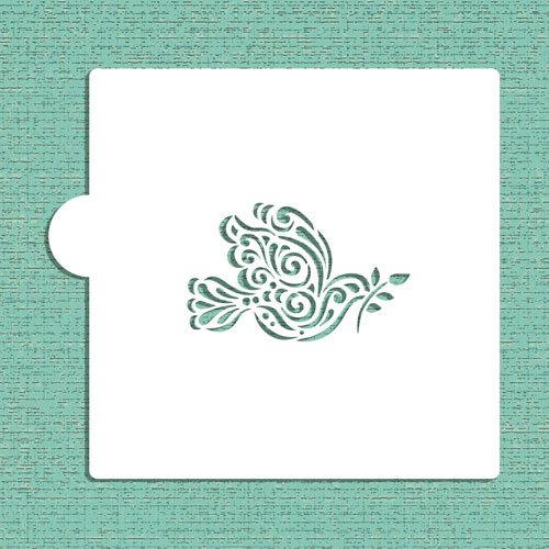 Dove of Peace with Olive Branch Cookie and Craft Stencil CM041 by Designer Stencils