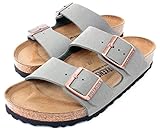 Birkenstock Arizona 2-Strap Women's Sandals in Stone Birko-Flor