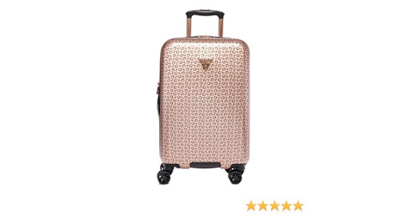 guess luggage rose gold