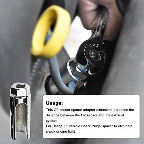 Oxygen Sensor Removal Tool Kit 3Pcs 3/8 Inch Drive Oxygen Sensor Socket Wrench - Thumbnail 4