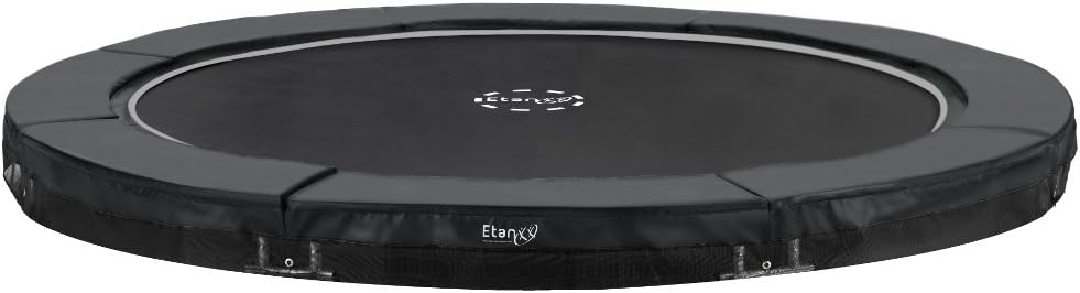 Etan Hi-Flyer Outdoor Floor Trampoline - Inground Garden Trampoline with UV Resistant Edge Cover with Strong PVC - Inground Kids Trampoline - Round - Diameter 244cm, 305, 366cm or 427cm