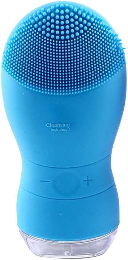 Electric Facial Cleansing Brush, Silicone Cleansing Instrument Ultrasonic Waterproof Cleaning Brush for Deep Cleansing Pore Cleansing Exfoliating Removing Blackhead Reduce Acne