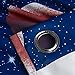 Anjee Blackout Window Curtains for Kids Bedroom Space Planet Theme Room Darkening 84 Inch Length Thermal Insulated Grommet Window Drapes Printed Curtains for Living Room, 52 x 84 Royal Blue
