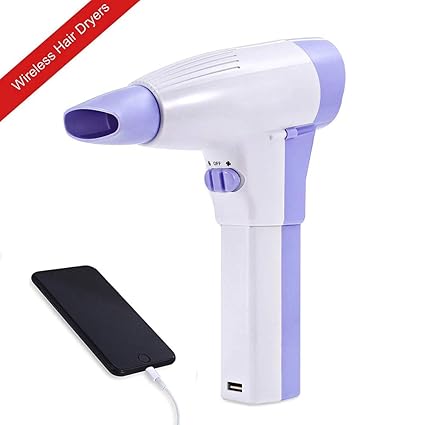 Cordless Hair Dryer Profession Kids Rechargeable Portable Blow