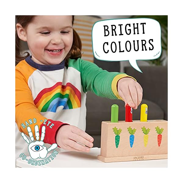 Jaques-of-London-Bouncing-Bunnies-Pop-up-Toys-Wooden-Pop-Up-Toy-Toddler-Montessori-Toy-Perfect-Montessori-Baby-Toys-Since-1795 Jaques of London Wooden Toys | Bunny Pop Up Toy | Toddler Educational Game | Gifts & Toys for 1 2 3 Year Boy Girl | 12…